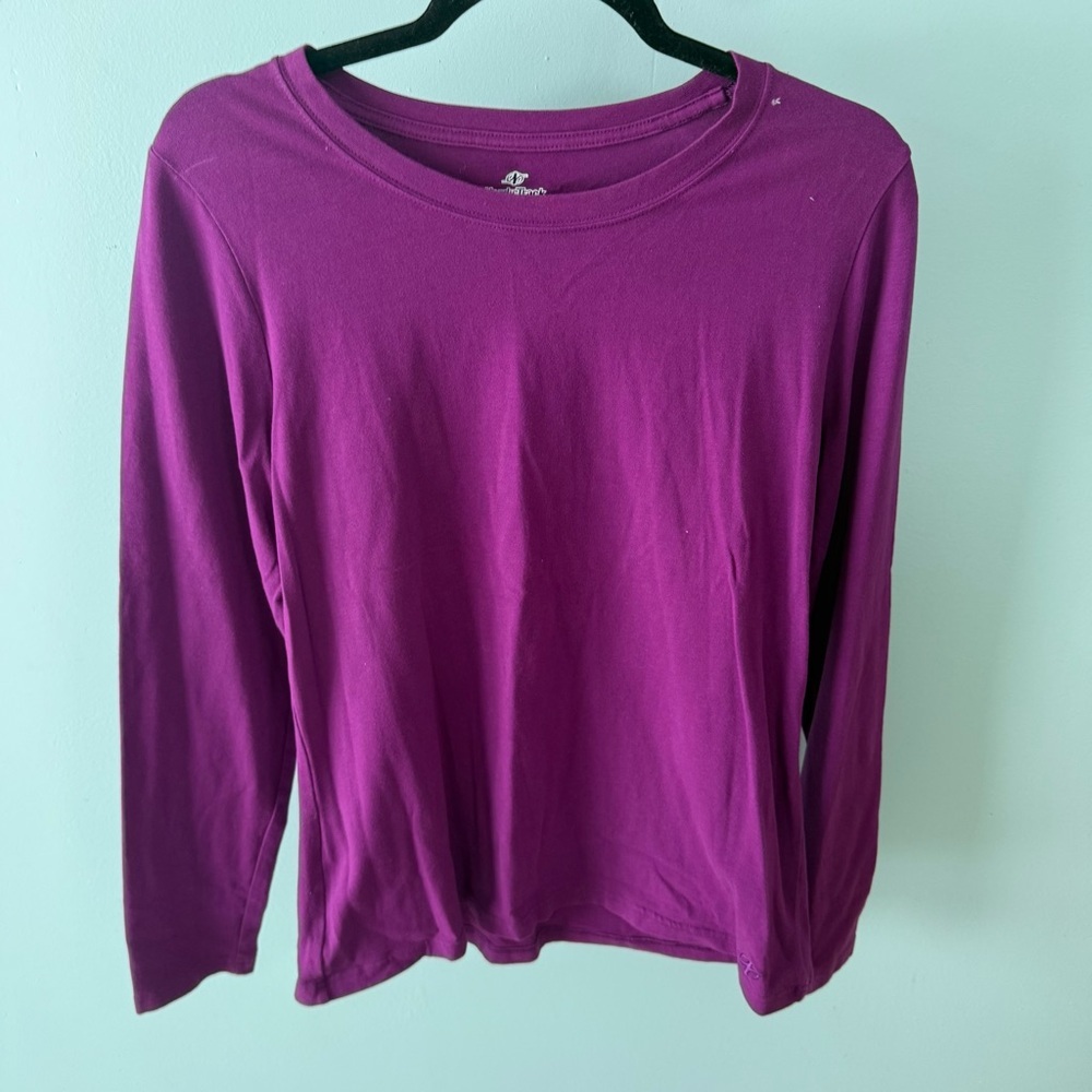 NordicTrac Women's Purple Long Sleeve Top Size Latge